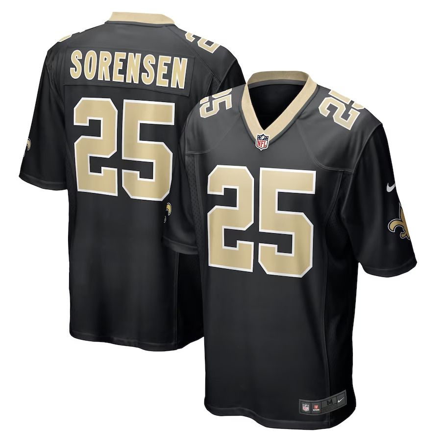 Men New Orleans Saints #25 Daniel Sorensen Nike Black Player Game NFL Jersey->new orleans saints->NFL Jersey